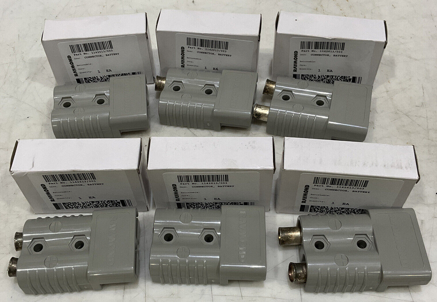 RAYMOND SR175A BATTERY CONNECTOR LOT OF 6 881