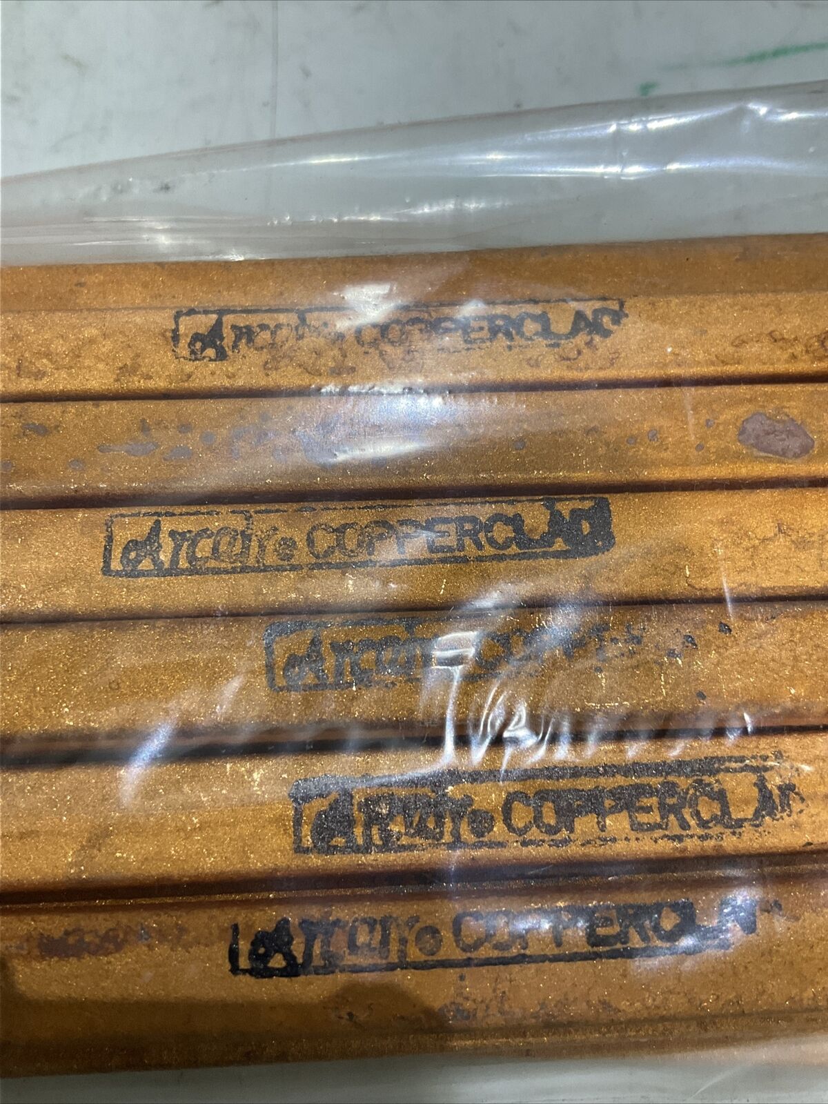 ARCAIR 35-099-003 FLAT COPPER HEAD ELECTRODES 3/8X 5/32X 12 3.5 LB OT OF 50 373
