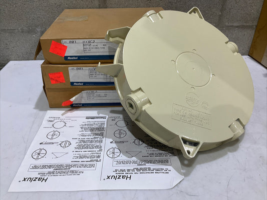 HAZLUX VC2 068-11-140 CEILING MOUNT OUTLET BOX 3/4” FOR V&D SERIES LOT OF 3 373