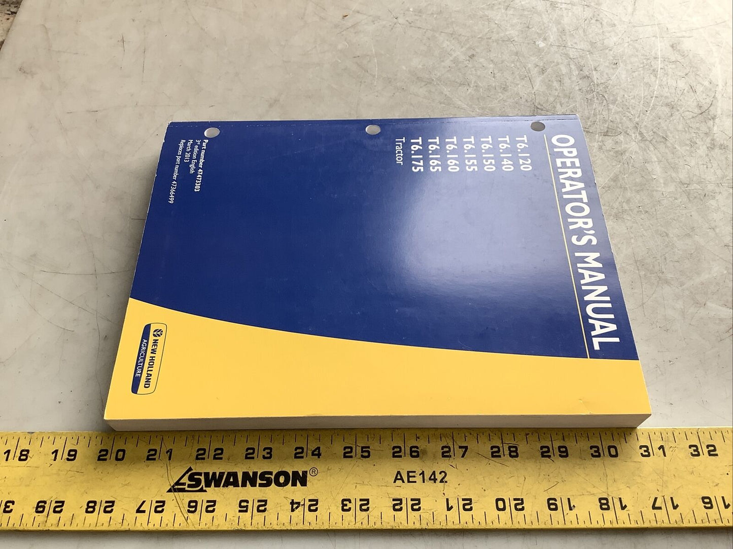 NEW HOLLAND 47473303 TRACTOR OPERATOR MANUAL B303