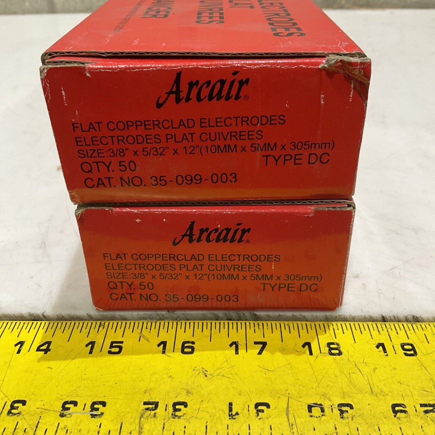 THERMADYNE ARCAIR 35-099-003 FLAT COPPERCLAD ELECTRODES 3/8 X 5/32 X 12 7LB 373