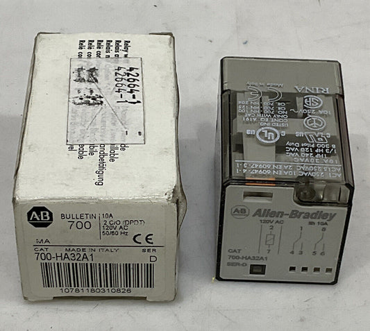 ALLEN-BRADLEY 700-HA32A1 RELAY DPDT 120VAC 373