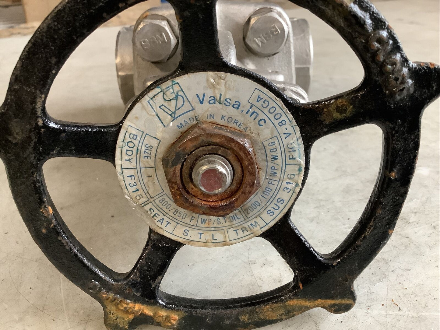VALSA V-800GA CHECK VALVE F316 SUS316 1IN 373
