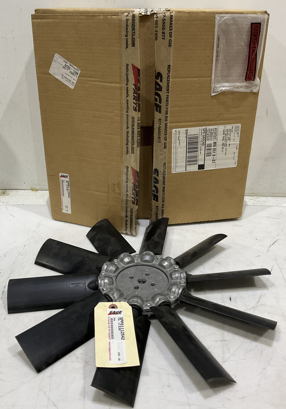 SAGE SPP01112542 10 BLADE FAN 881