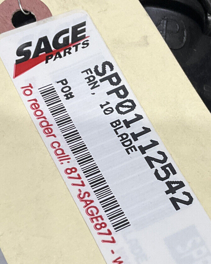 SAGE SPP01112542 10 BLADE FAN 881