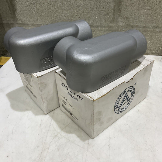 APPLETON LR67 GRAYLOY FM7 CONDUIT BODY 2” TYPE LR LOT OF 2 373