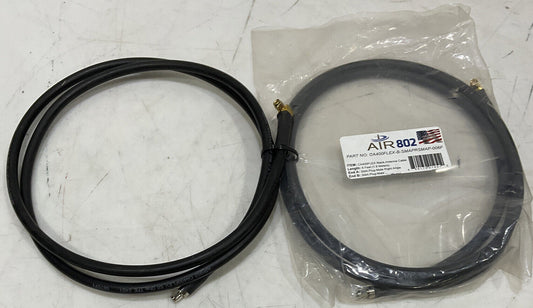 AIR 802 CA400FLEX-B-SMAPRSMAP-006F BLACK ANTENNA CABLE 6 FEET LOT OF 2 881