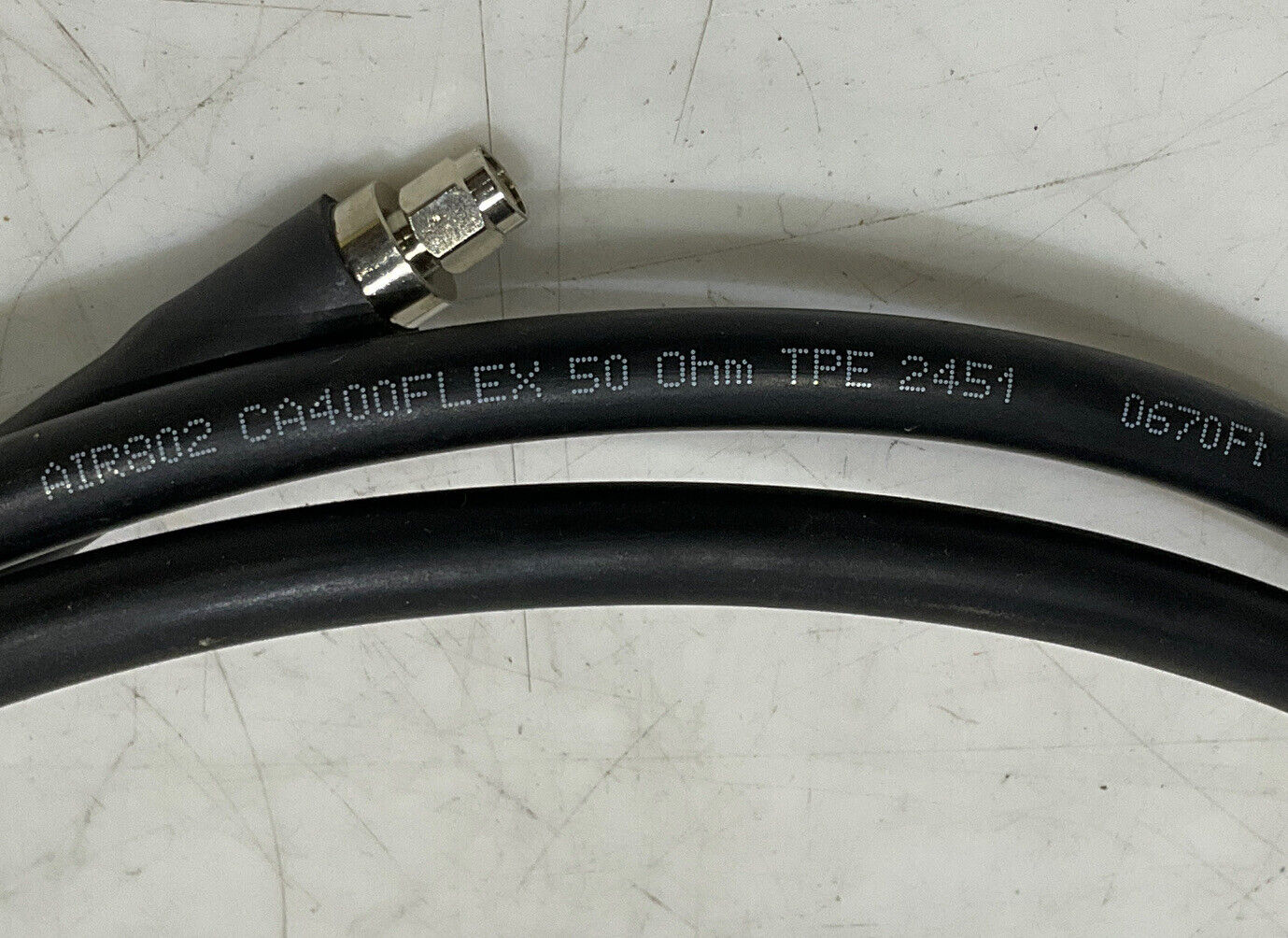 AIR 802 CA400FLEX-B-SMAPRSMAP-006F BLACK ANTENNA CABLE 6 FEET LOT OF 2 881