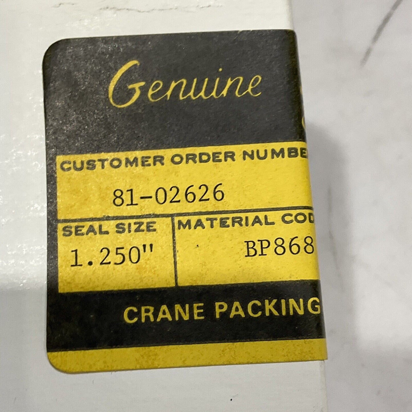 JOHN CRANE FSP 8056 BP868 SEAL PACKING SIZE 1.250”  TYPE 1  373