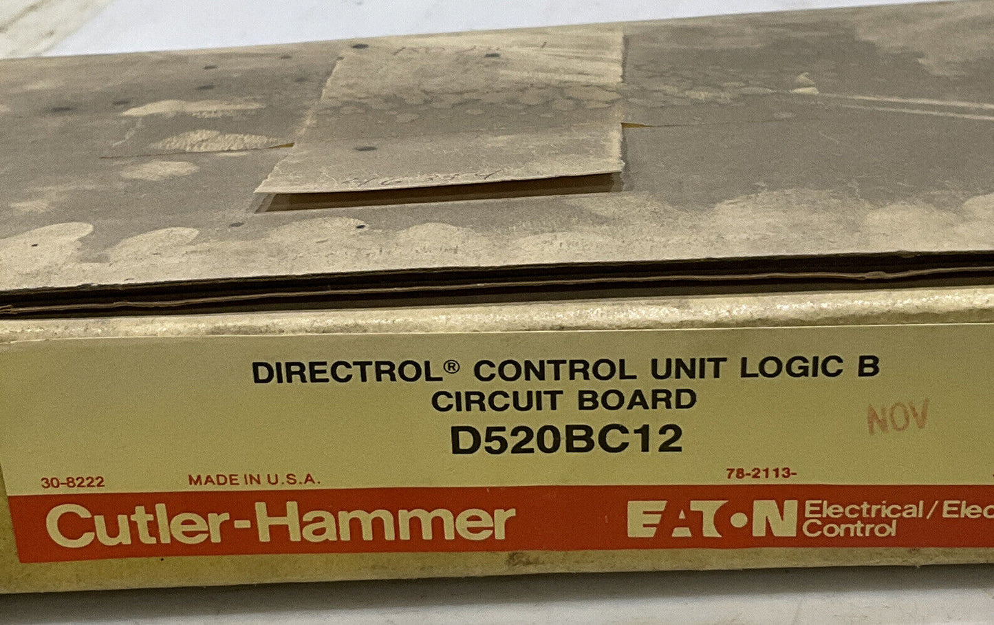 EATON CUTLER-HAMMER D520BC12 DIRECTROL CONTROL UNIT LOGIC B CIRCUIT BOARD 373