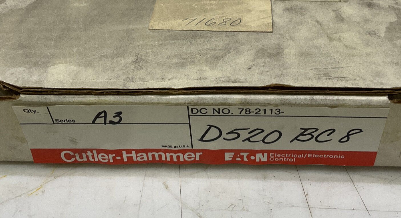 EATON CUTLER-HAMMER D520BC8 SER A3 CIRCUIT BOARD 881