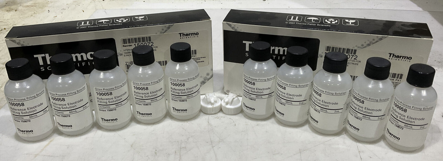 THERMO SCIENTIFIC 150072 ELECTRODE FILLING SOLUTION LOT OF 10 373