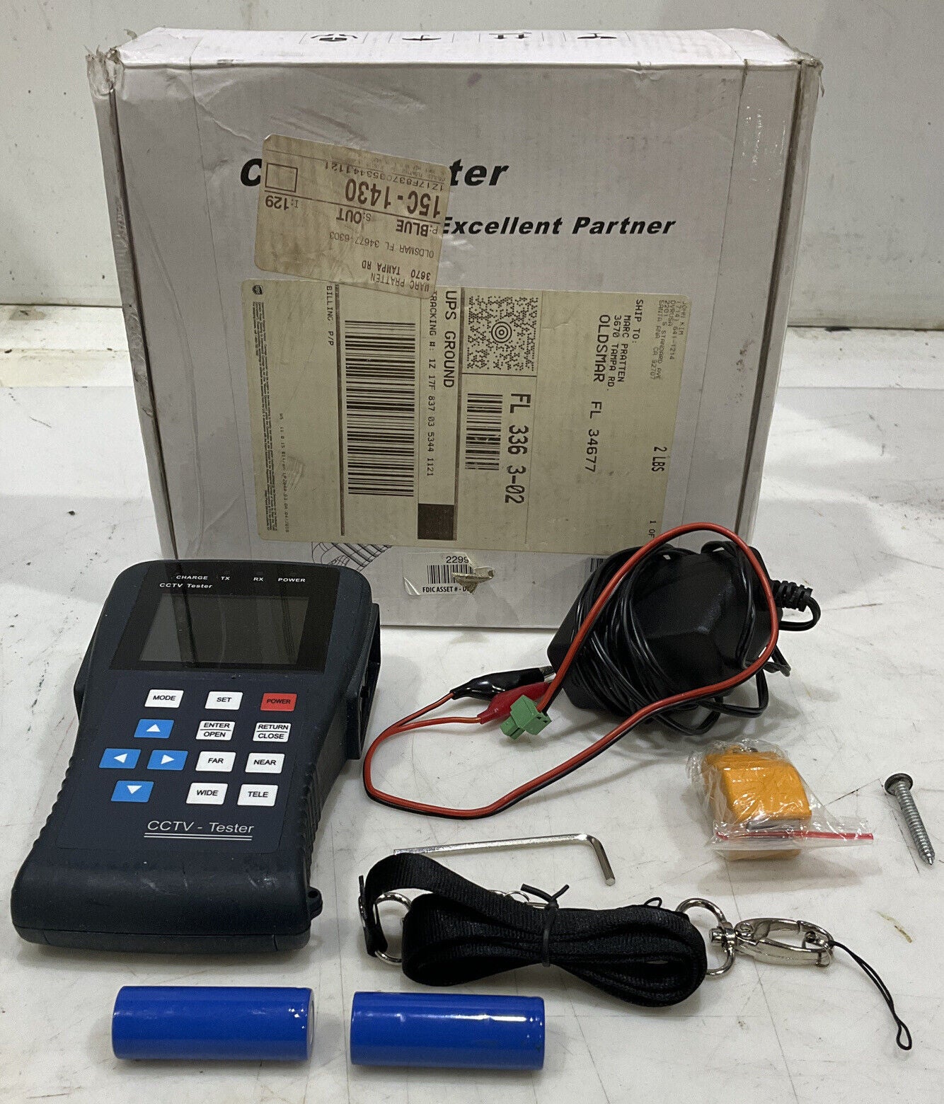 CCTV TESTER 15-AU25MN 2.5” LCD VIDEO AND PTZ COMMAND TESTER MONITOR 881