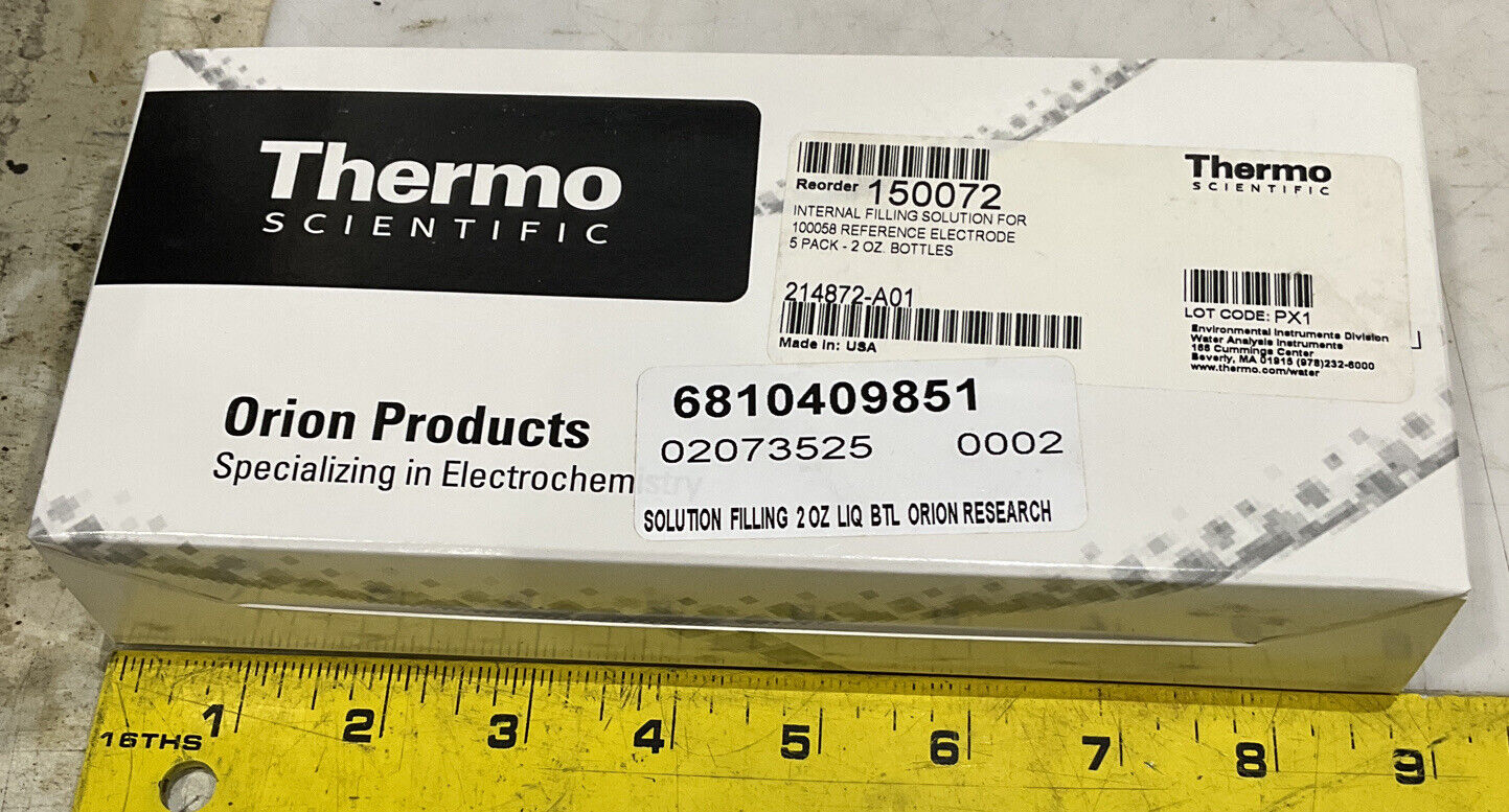 THERMO SCIENTIFIC 150072 ELECTRODE FILLING SOLUTION LOT OF 10 373