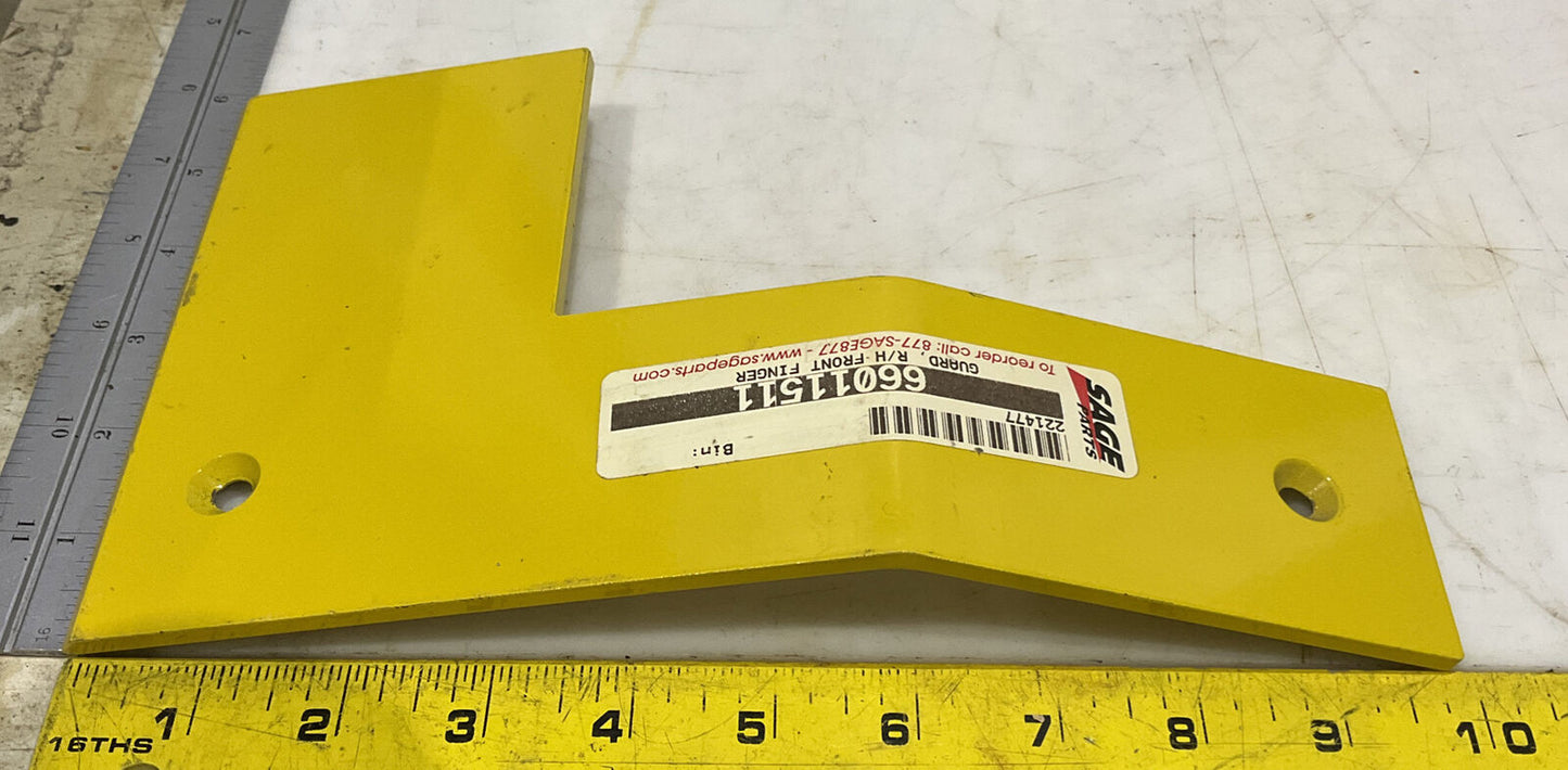 SAGE TUG 66011511 RIGHT HAND FRONT ROLLER FINGER GUARD BL660 MH 881