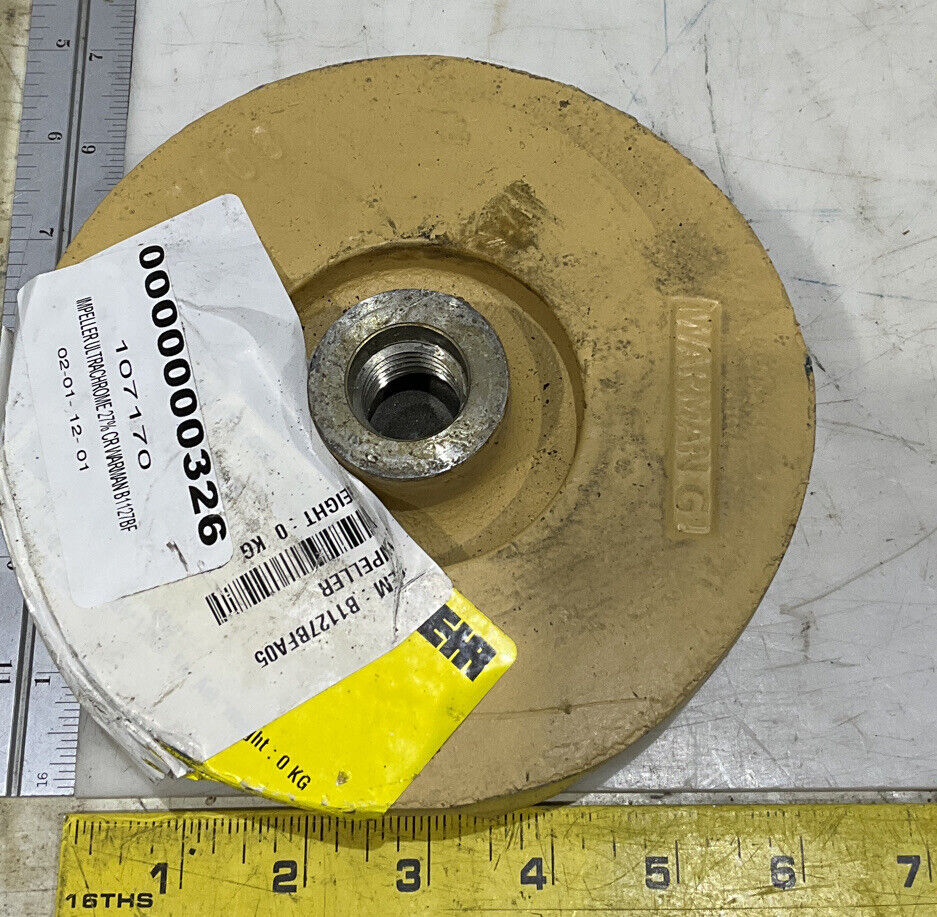 WARMAN WEIR B2127BFA05 5V0G IMPELLER 373