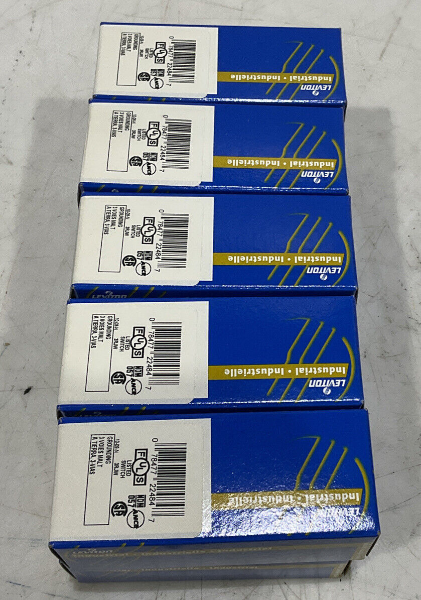 LEVITON 1203-2 GROUNDING 3-WAY BROWN TOGGLE SWITCH LOT OF 10 373
