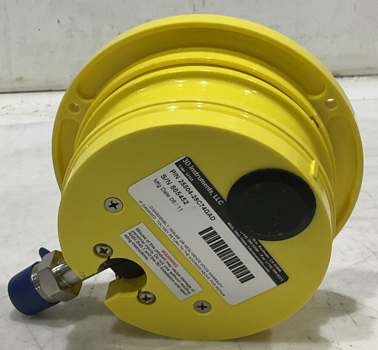 ACCU-DRIVE C3D 25504-28C74GAD 0-600 PSI PRESSURE GAUGE 373