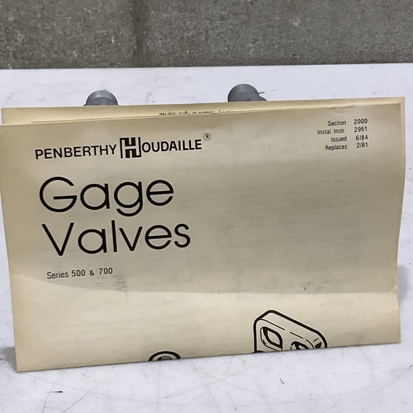 PENBERTHY GAGE VALVES 64856-500 730 VALVE WITH BALL CHECK 1/2” 3/4” LOT OF 2 373