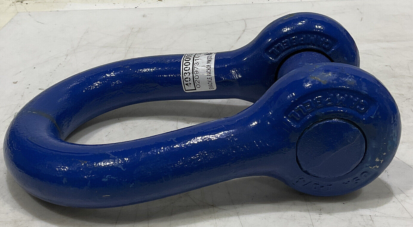 CROSBY 25 TON SREW PIN SHACKLE ANCHOR BLUE 373