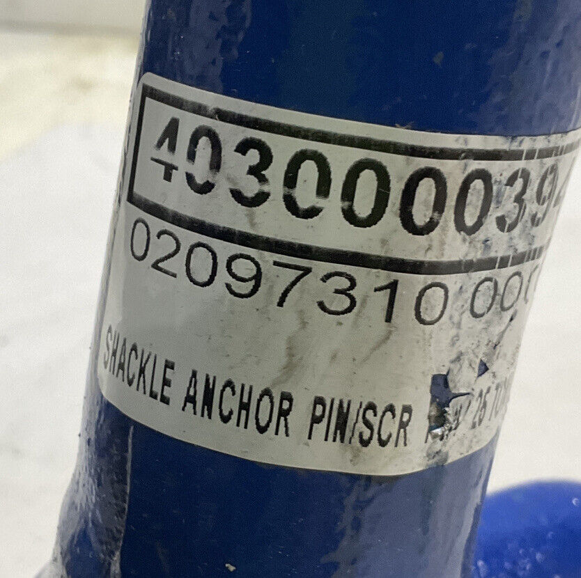 CROSBY 25 TON SREW PIN SHACKLE ANCHOR BLUE 373