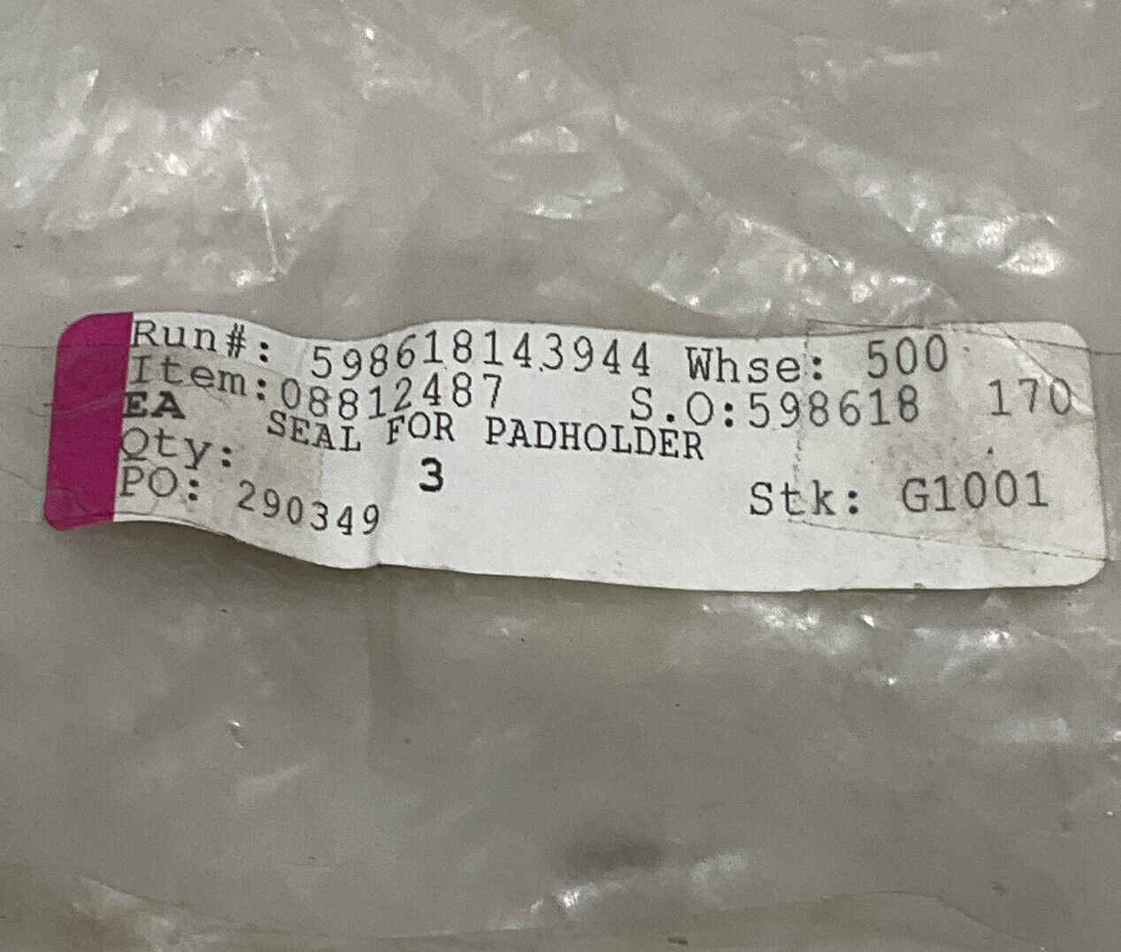 NILFISK 08812487 SEAL FOR PADHOLDER LOT OF 3 373