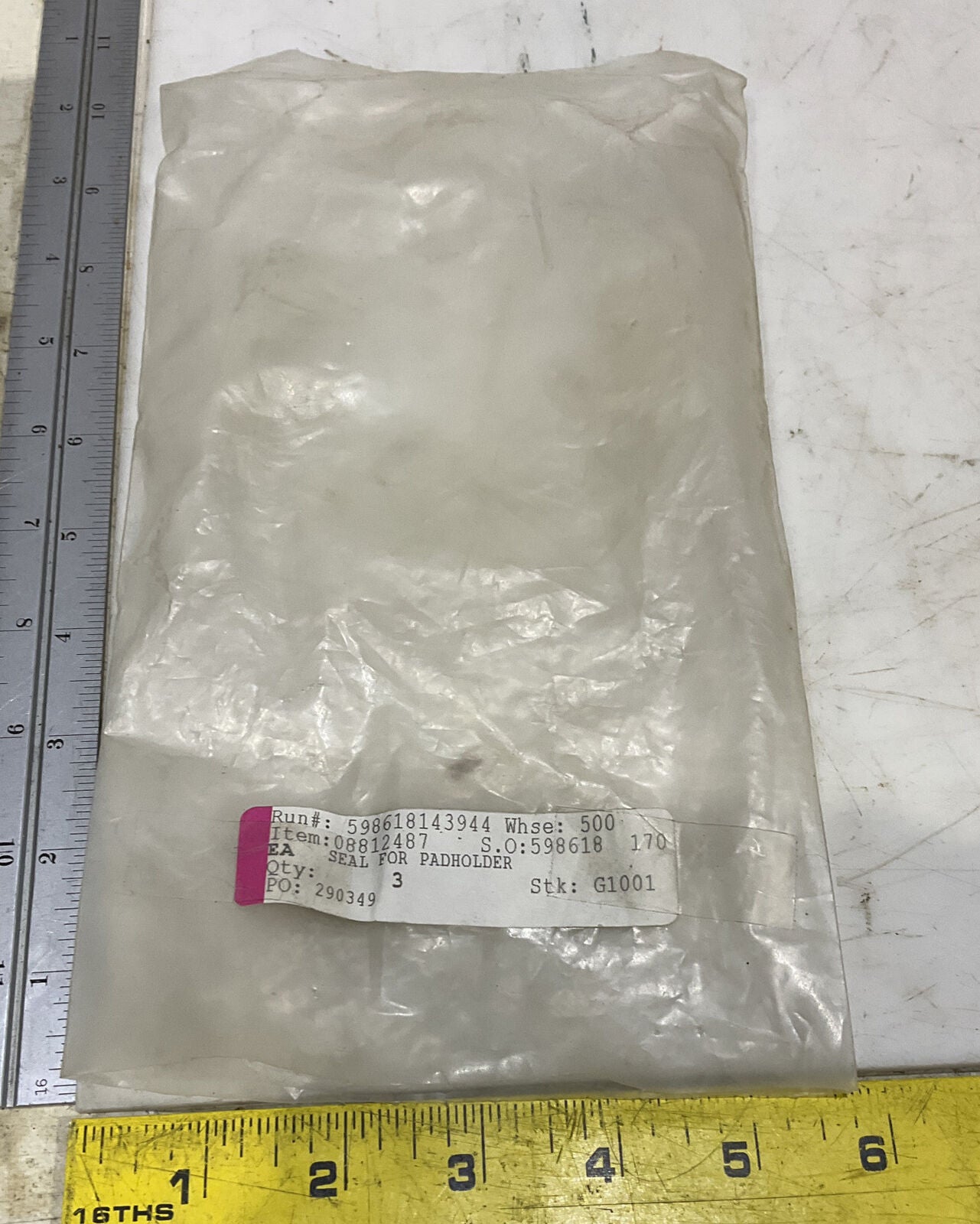 NILFISK 08812487 SEAL FOR PADHOLDER LOT OF 3 373