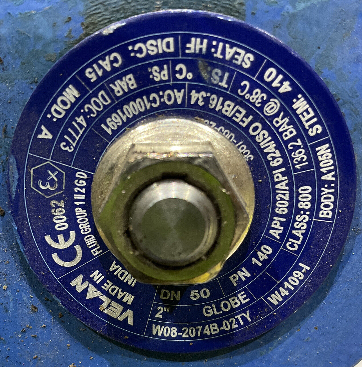 VELAN W08-2074B-02TY 2" GLOBE VALVE 97A8
