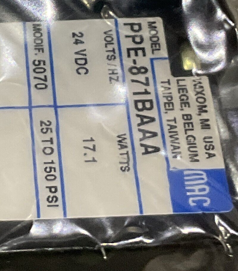 MAC PPE-871BAA 0629-FV6500B 97942-141K800H01 DOUBLE OPERATOR SOLENOID VALVE U3S