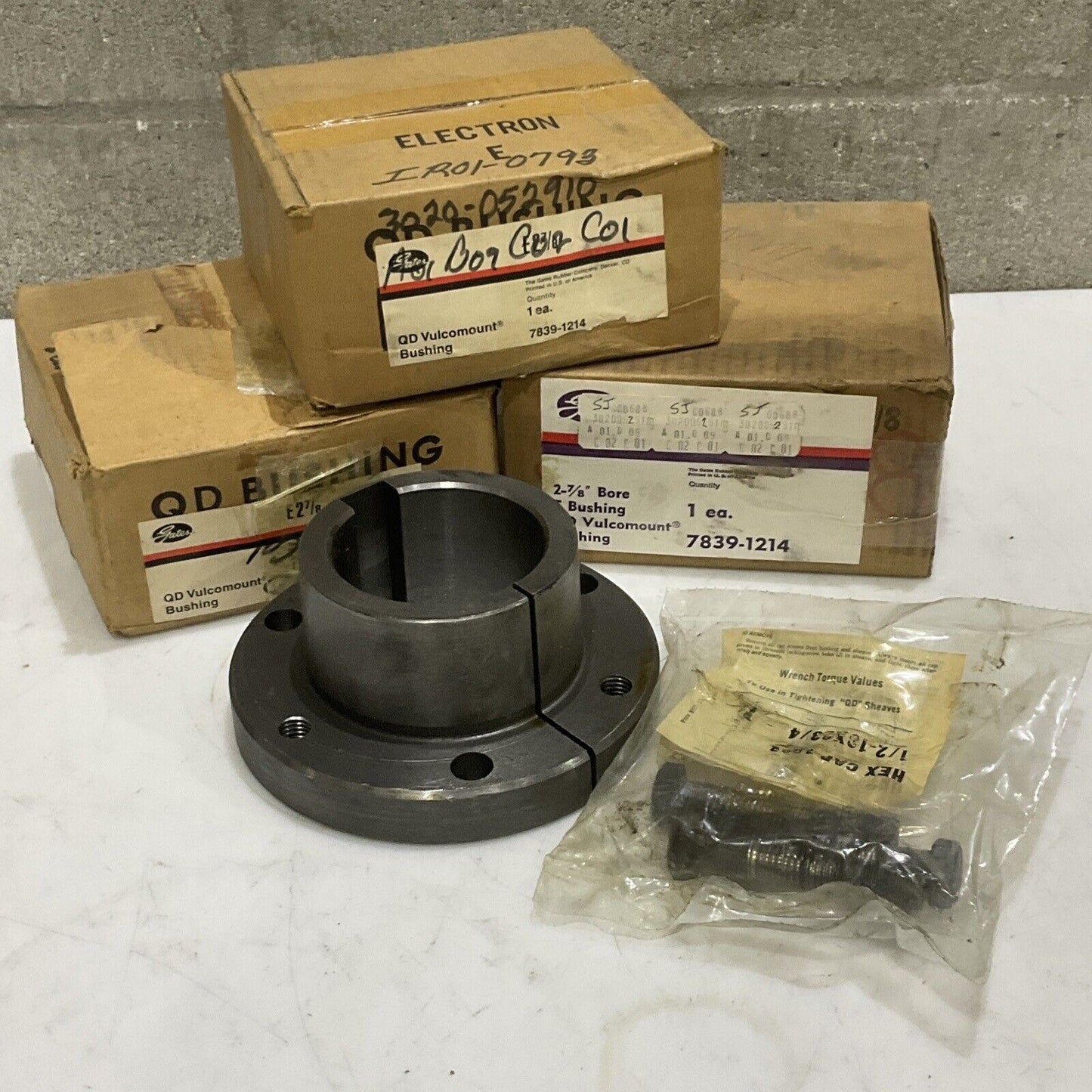 GATES E2 7/8 7839-1214 QD VULCOMOUNT BUSHING LOT OF 3 373