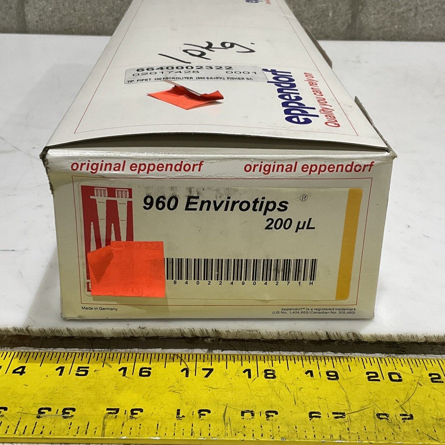 EPPENDORF 22 49 042-7 960 ENVIROTIPS PIPETTE TIPS 100 MICROLITER ￼373