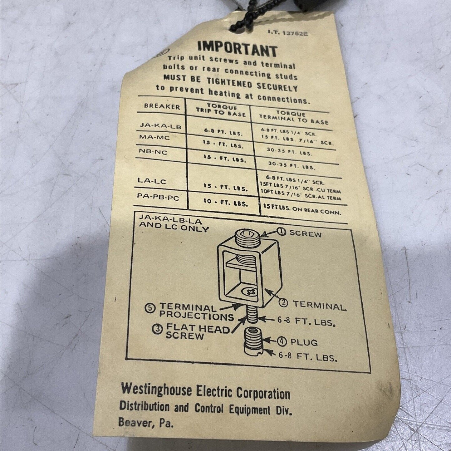 WESTINGHOUSE HLA2300T TRIP UNIT 2 POLE 300AMP 373