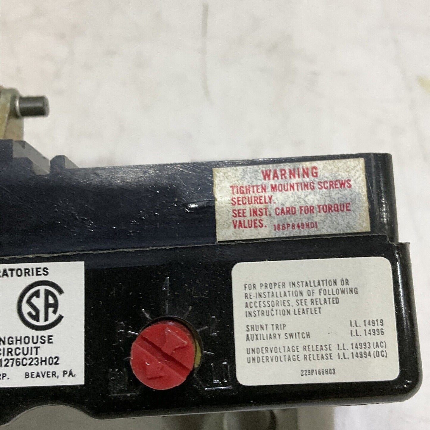 WESTINGHOUSE HLA2300T TRIP UNIT 2 POLE 300AMP 373