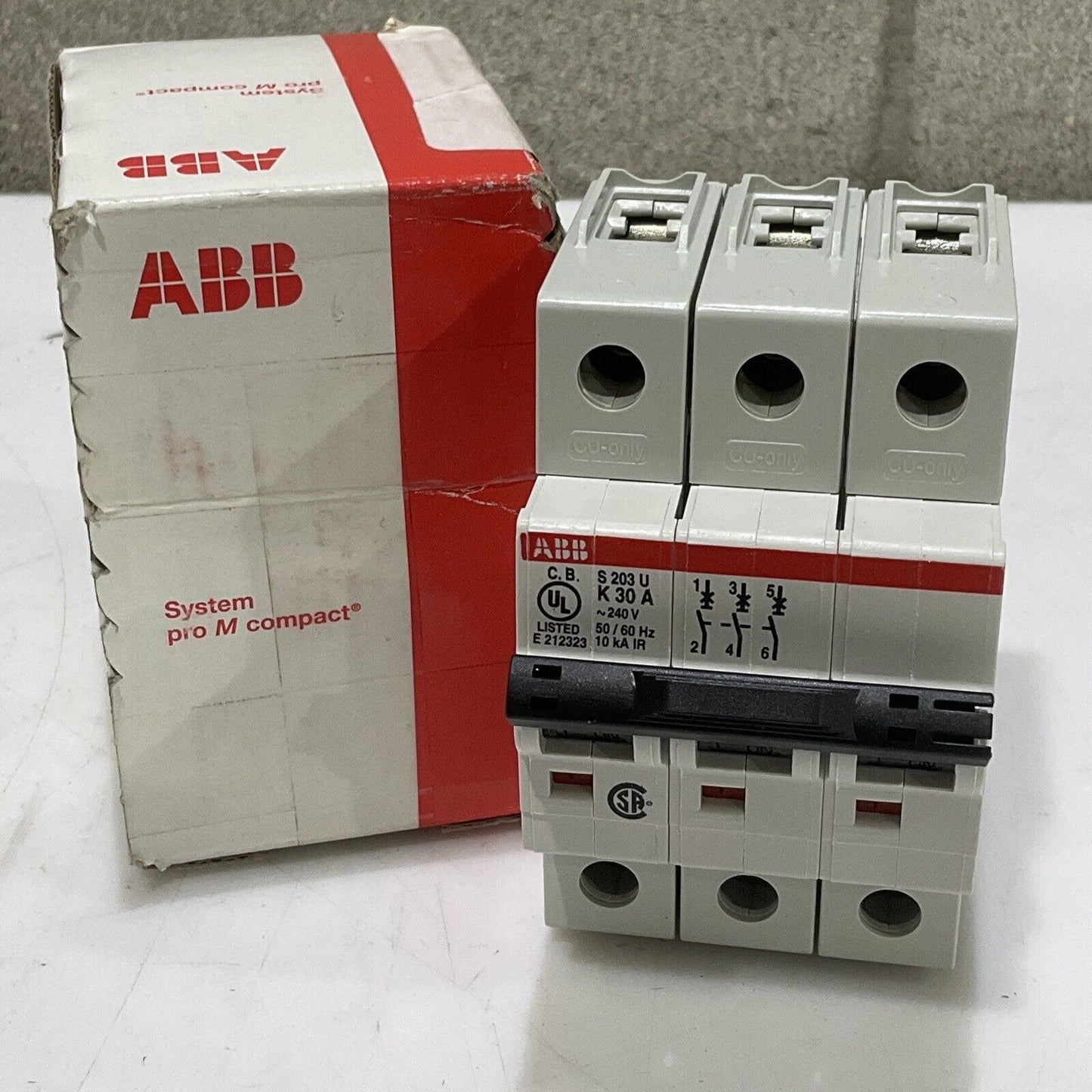 ABB S203U-K30 MINI CIRCUIT BREAKER 3P 30A U3S