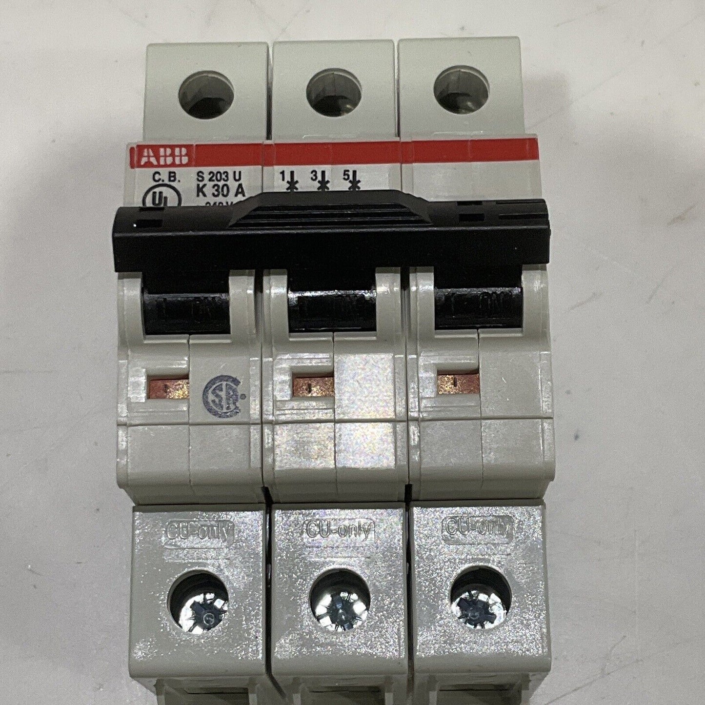 ABB S203U-K30 MINI CIRCUIT BREAKER 3P 30A U3S