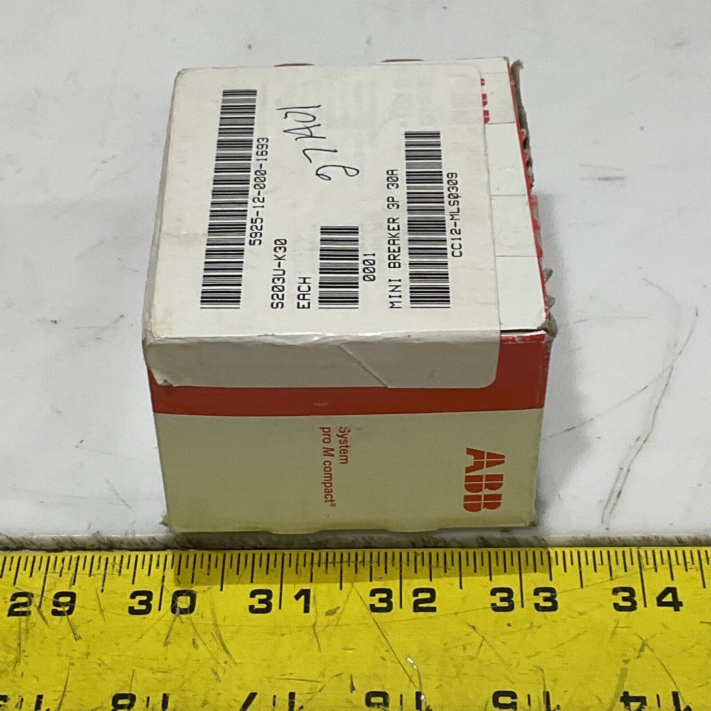 ABB S203U-K30 MINI CIRCUIT BREAKER 3P 30A U3S