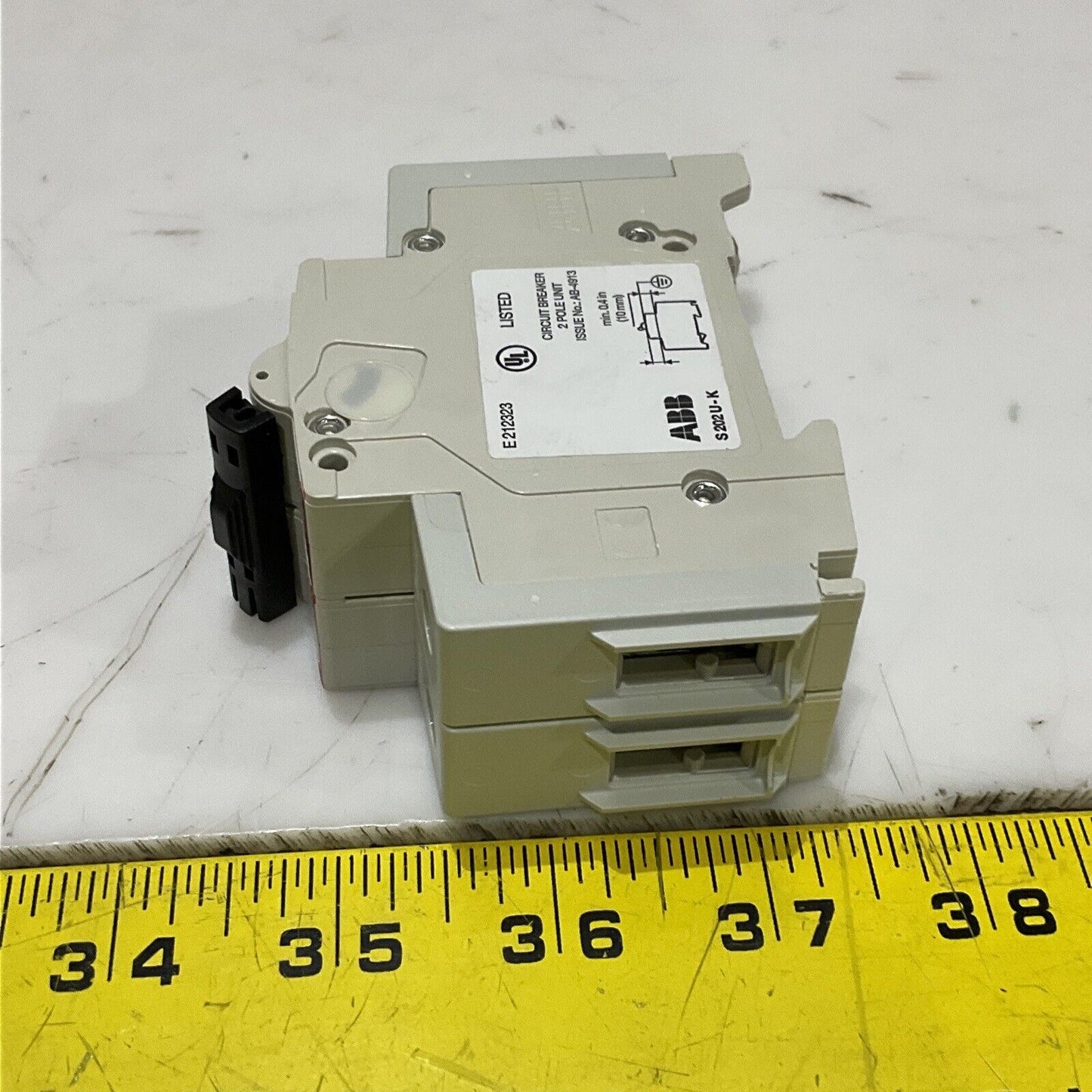 ABB S202U-K6 CIRCUIT BREAKER 2P 240VAC 6A UL489 TRIP CURVE K U3S