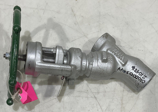 FLOWSERVE EDWARD A105 410 INT-HF 2680 UNIVALVE Y-PATTERN GLOBE VALVE .75" 373