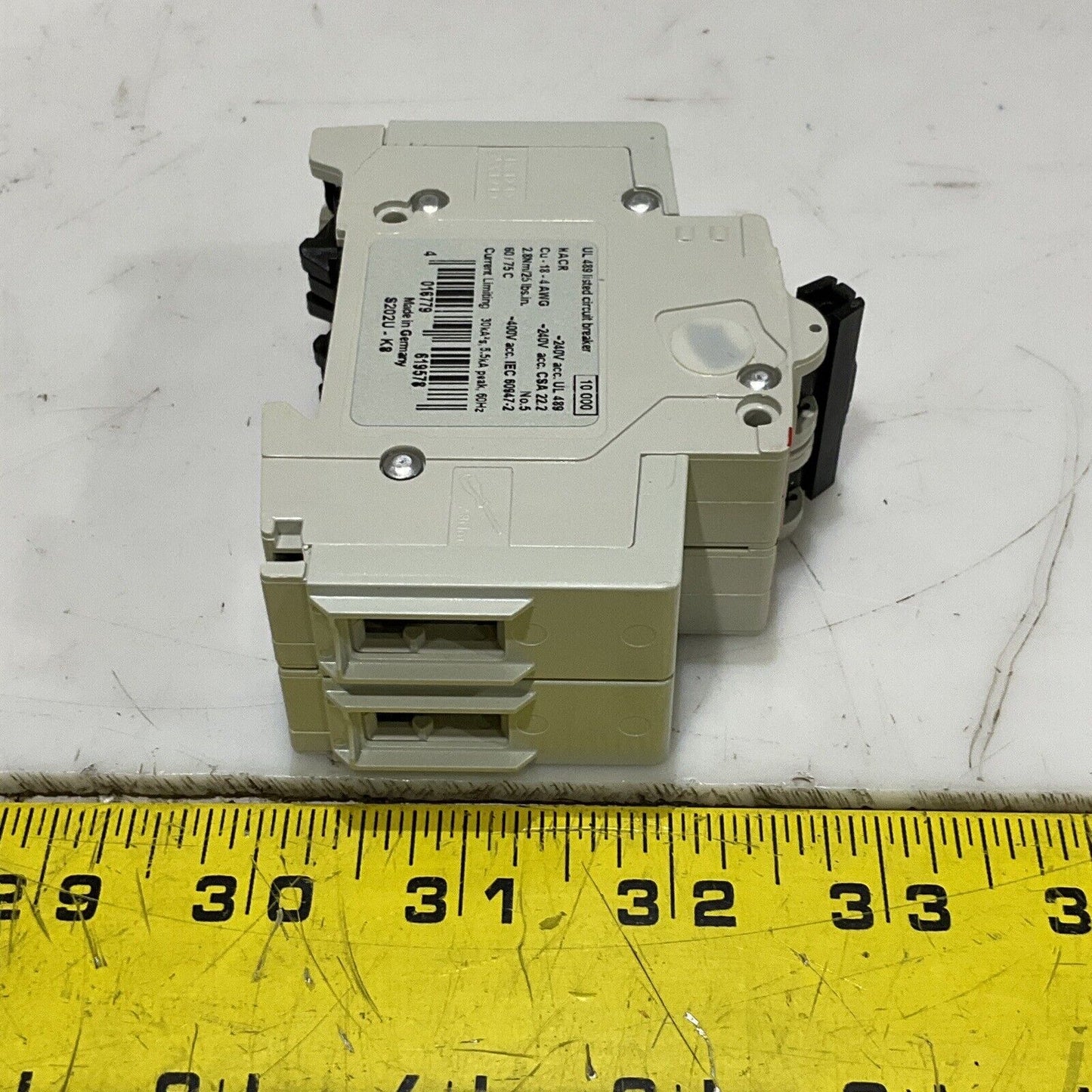 ABB S202U-K8 CIRCUIT BREAKER 240V 50/60HZ U3S