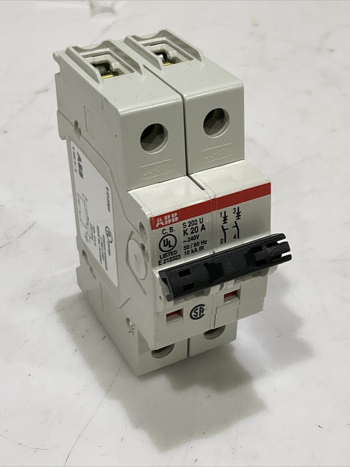 ABB S202U-K20 CIRCUIT BREAKER 240V 50/60HZ 2 POLE U3S