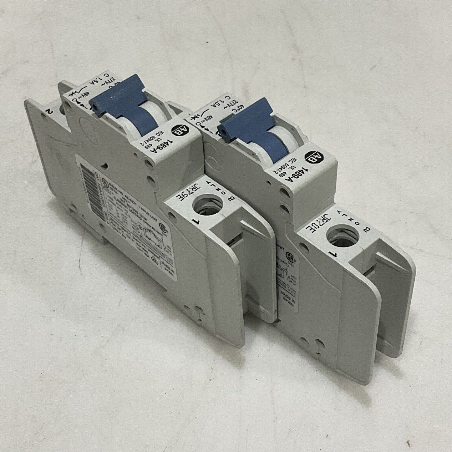 AB 1489-A AB-5321 CIRCUIT BREAKER 1 POLE UNIT 50/60HZ 240/415V LOT OF 2 U3S