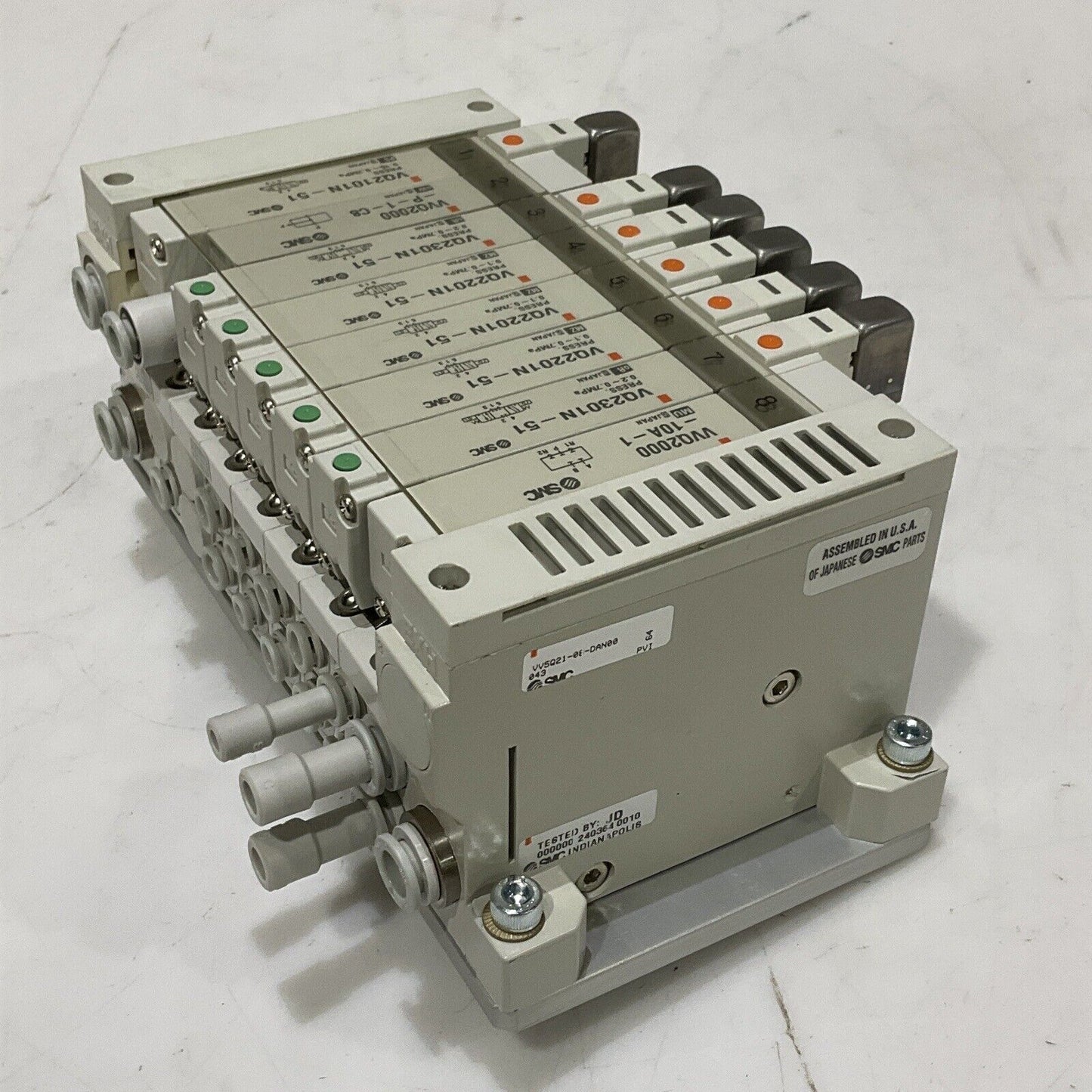 SMC VV5Q21-08-DAN00043 8 STATION MANIFOLD U3S