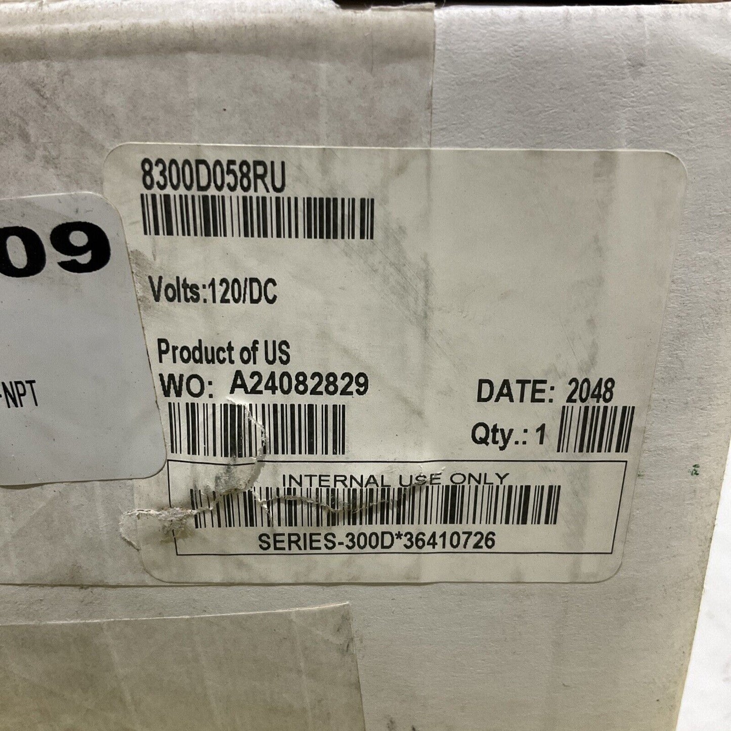 ASCO 8300D058RU SOLENOID VALVE 3-WAY 1/4 120V 36.2 W 373