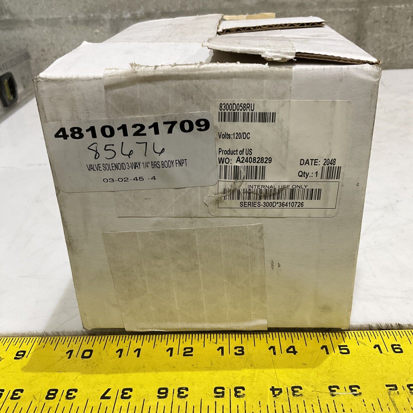 ASCO 8300D058RU SOLENOID VALVE 3-WAY 1/4 120V 36.2 W 373
