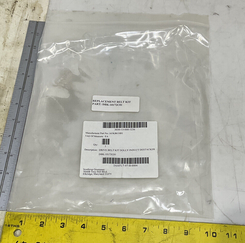 MACRON 163K861H01 DBK-10172C01 DRIVE BELT KIT DOLLY INDUCT DESTACKER U3S