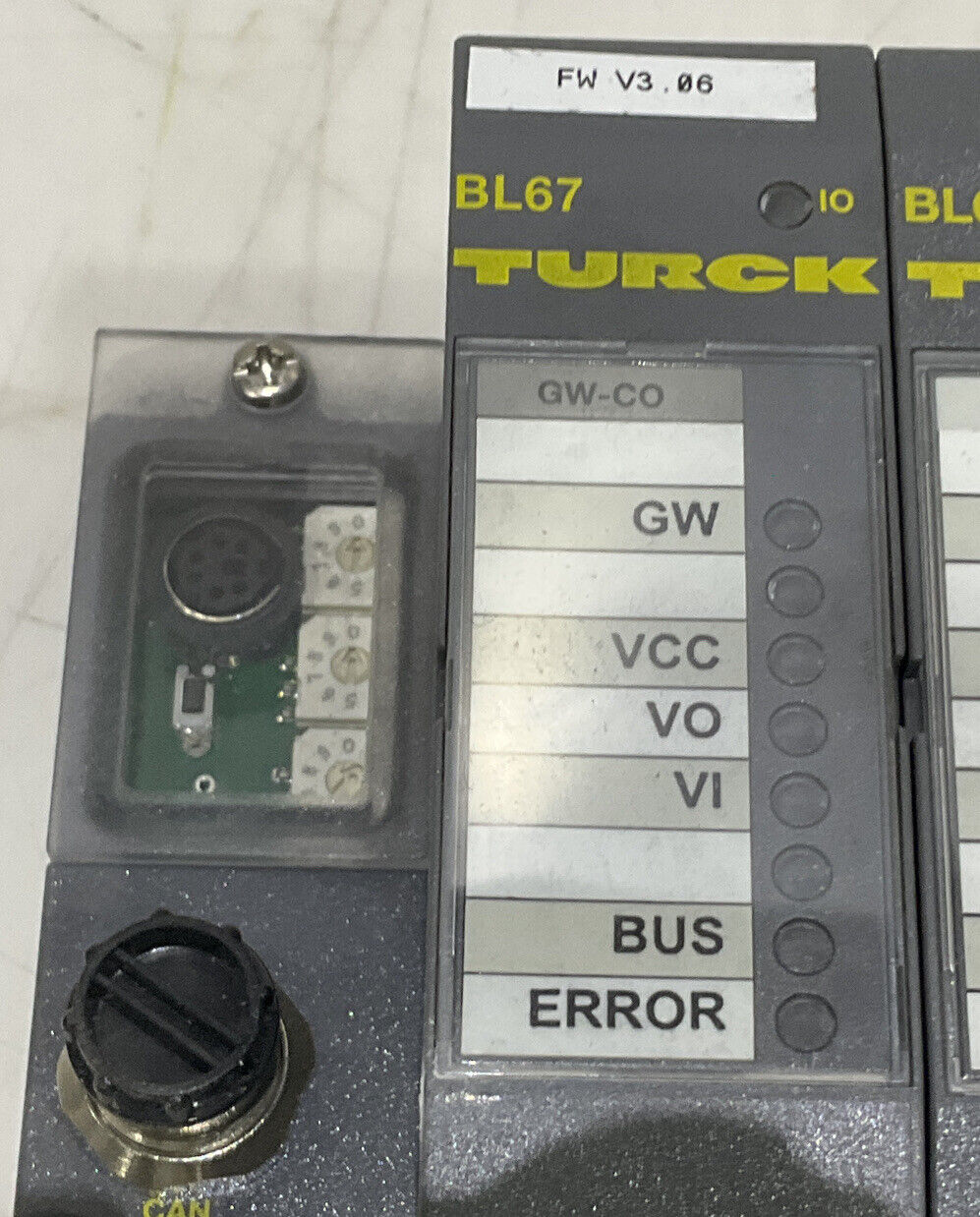 TURCK BL67 ETHERNET GATEWAY BASE AND MODULES U3S