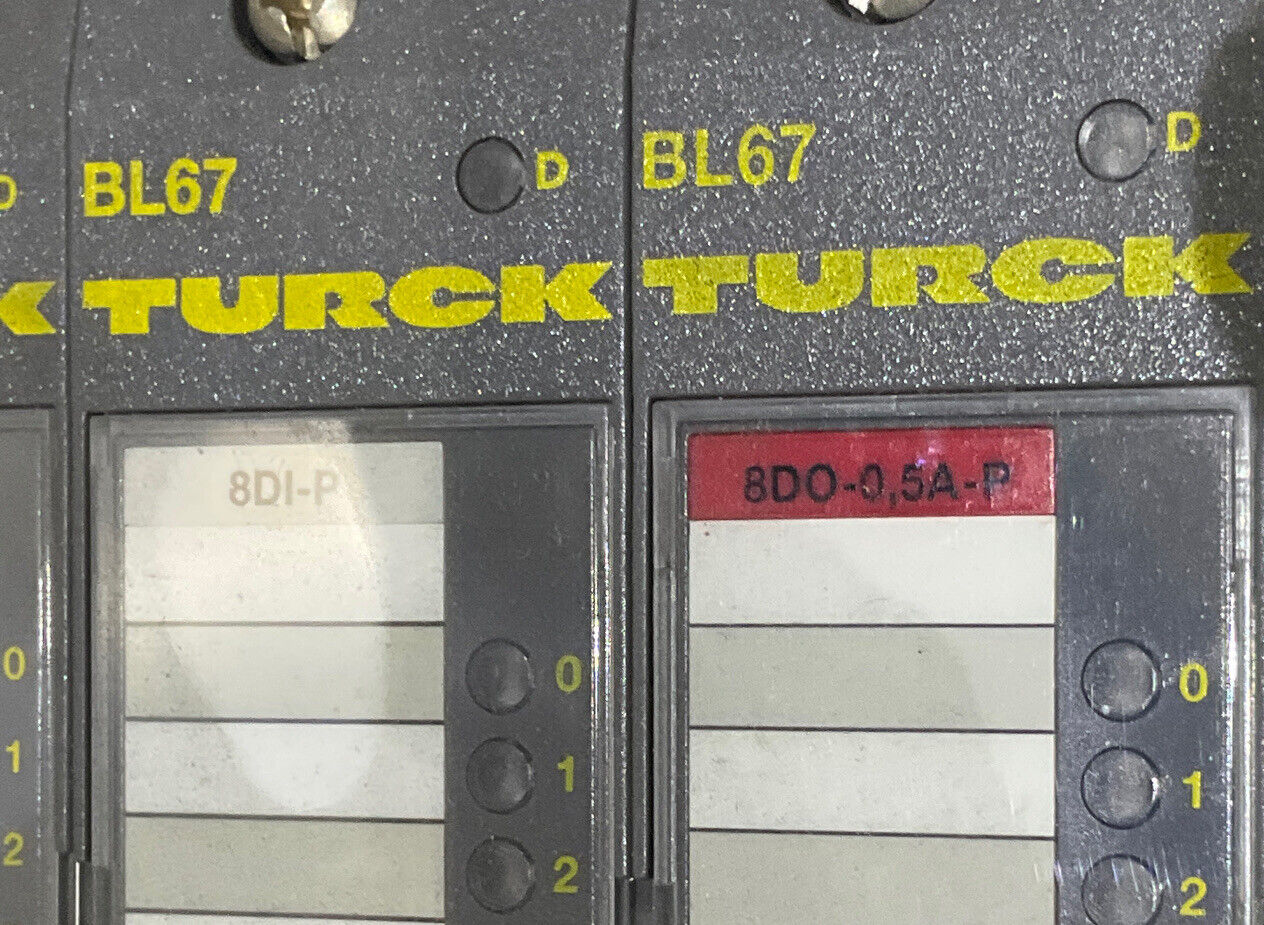 TURCK BL67 ETHERNET GATEWAY BASE AND MODULES U3S