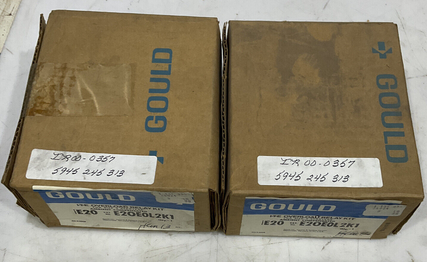 GOULD E20E0L2K1 I-T-E OVERLOAD RELAY KIT LOT OF 2 373