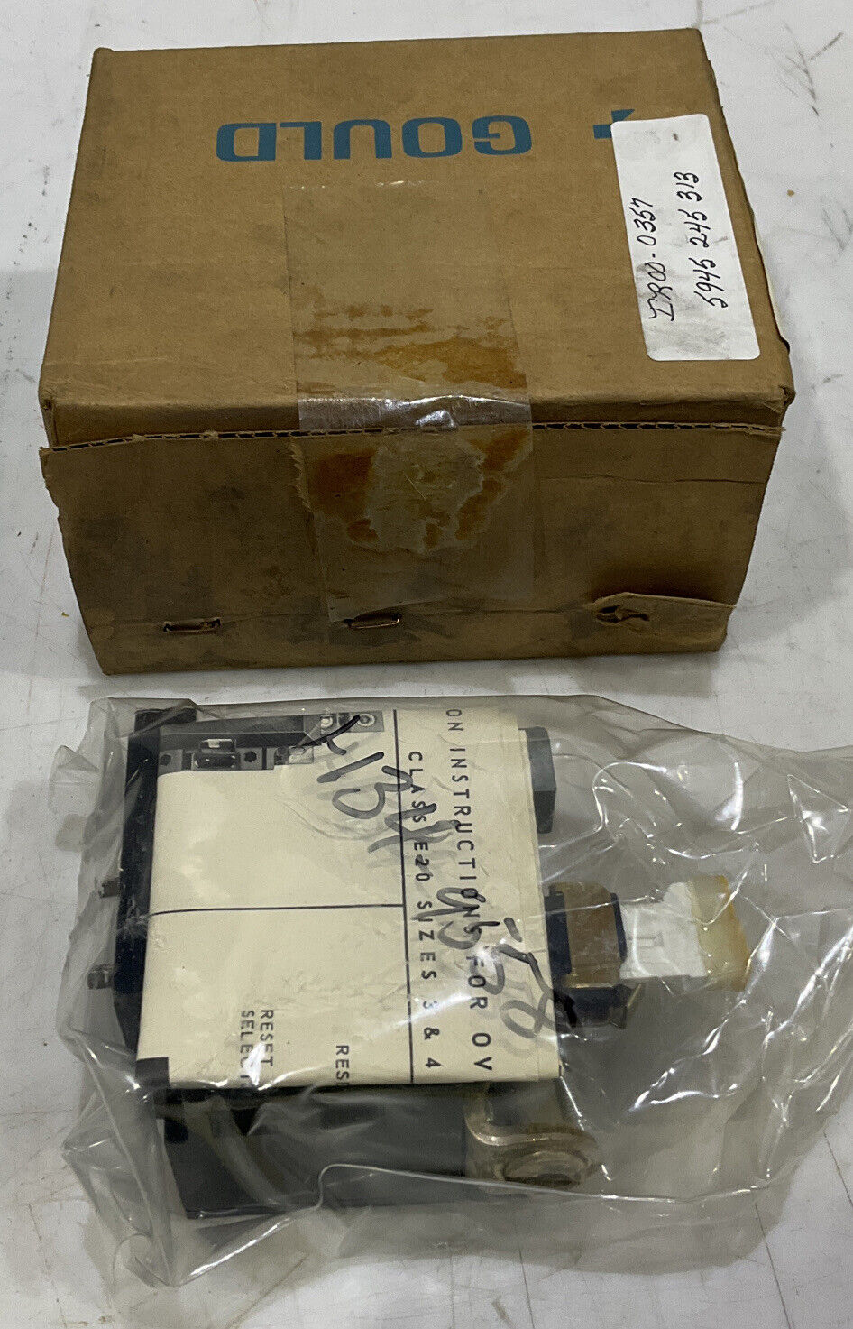 GOULD E20E0L2K1 I-T-E OVERLOAD RELAY KIT LOT OF 2 373