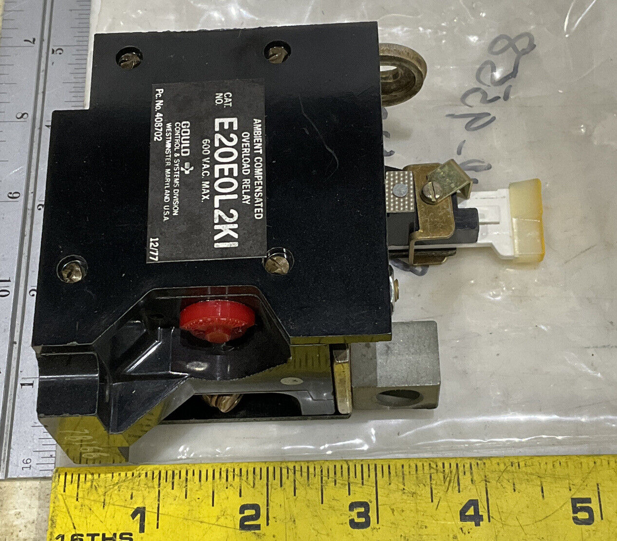 GOULD E20E0L2K1 I-T-E OVERLOAD RELAY KIT LOT OF 2 373
